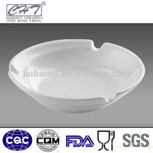Durable wave shape bone china porcelain ashtray